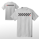 Men's Dig™ Checkered Ash Grey T-Shirt